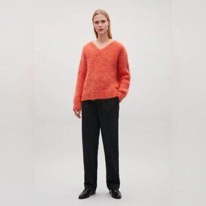 COS wool + mohair blend v-neck sweater
